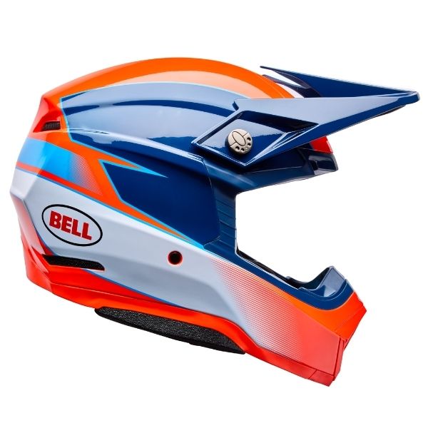 Image of Bell - Moto-10 Falcon MIPS Helmet | SKU 71740 | Colors: Red/White, White/Black, Orange/Blue | Sizes: XS to 2X | Available at BTO Sports