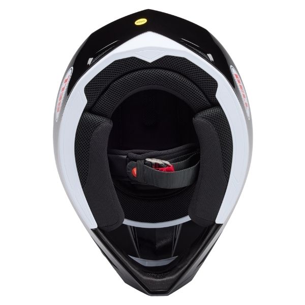 motorcycle helmet, showing aerodynamic shell design, ventilation ports, and secure retention system built for rider comfort and protection. SKU 07174051.