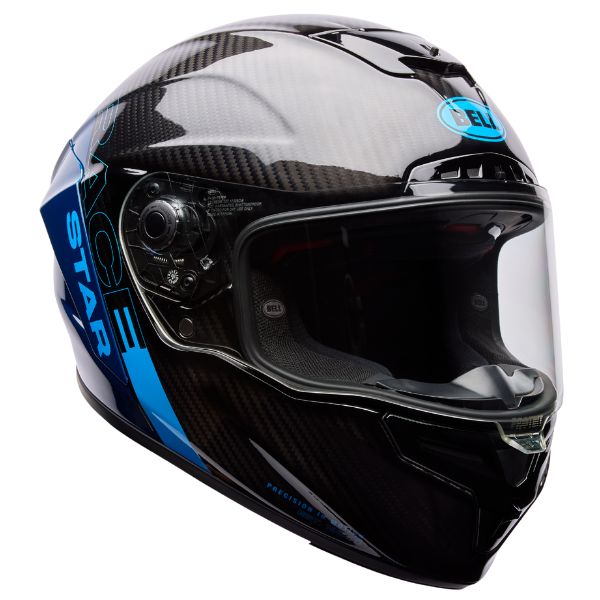 Image of Bell - Race Star DLX Flex Strike Helmet | SKU 71742 | Colors: Silver/White, Orange, Blue | Sizes: XS to 2X | Available at BTO Sports
