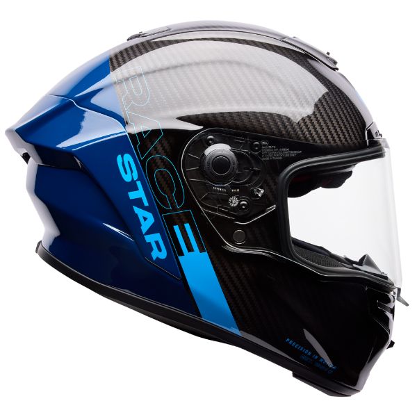 Image of Bell - Race Star DLX Flex Strike Helmet | SKU 71742 | Colors: Silver/White, Orange, Blue | Sizes: XS to 2X | Available at BTO Sports