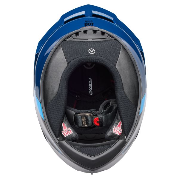 Image of Bell - Race Star DLX Flex Strike Helmet | SKU 71742 | Colors: Silver/White, Orange, Blue | Sizes: XS to 2X | Available at BTO Sports