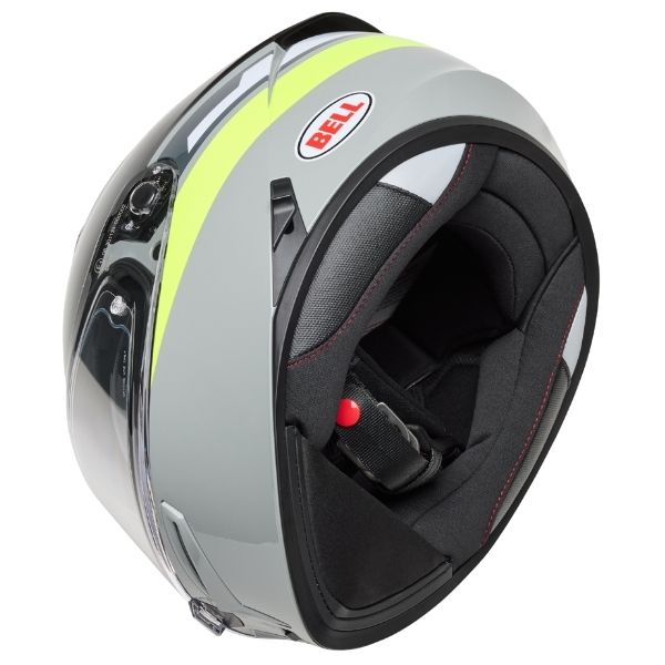 Image of Bell - Lithium Motion Helmet | SKU 71742 | Colors: Blue/Red, Gray/Green, White/Red | Sizes: XS to 3X | Available at BTO Sports