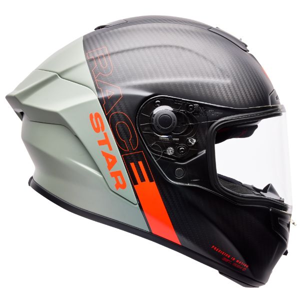 Image of Bell - Race Star DLX Flex Strike Helmet | SKU 71742 | Colors: Silver/White, Orange, Blue | Sizes: XS to 2X | Available at BTO Sports