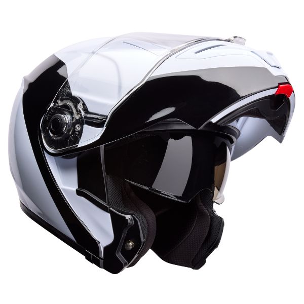 Image of Bell - SRT Modular Flow Helmet | SKU 71743 | Colors: White/Black | Sizes: XS to 3X | Available at BTO Sports