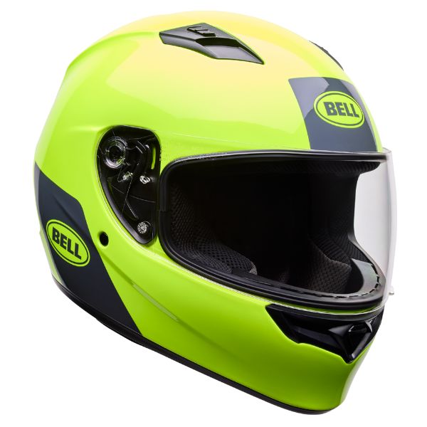 Image of Bell - Qualifier Clip Helmet | SKU 71742 | Colors: Yellow, Red, White, Blue | Sizes: XS to 3X | Available at BTO Sports