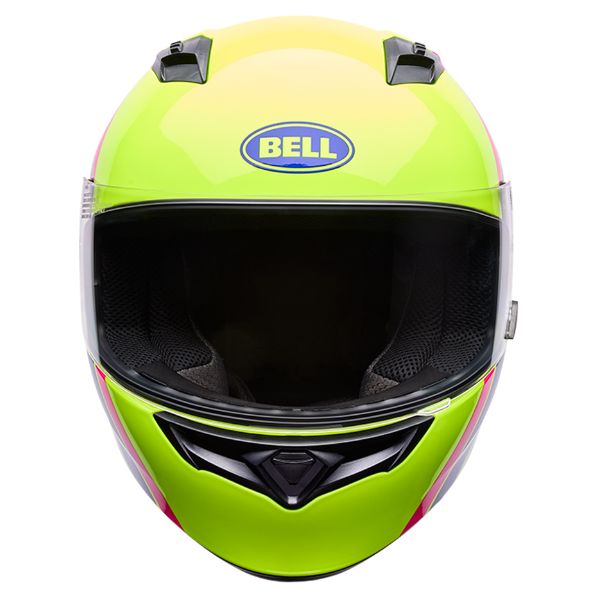 Image of Bell - Qualifier Chasm Helmet | SKU 71743 | Colors: Purple, Yellow/Pink | Sizes: XS to 3X | Available at BTO Sports