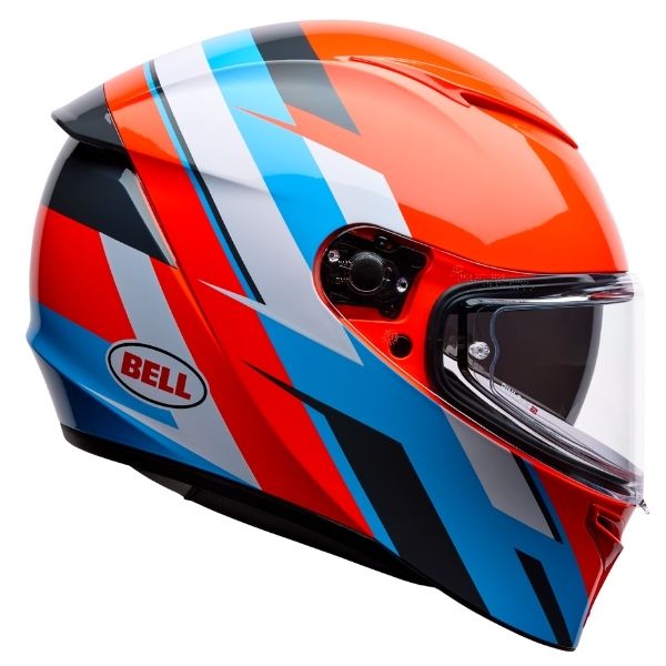 Image of Bell - Lithium Nova Helmet | SKU 71750 | Colors: Orange/Blue, White/Red | Sizes: XS to 3X | Available at BTO Sports