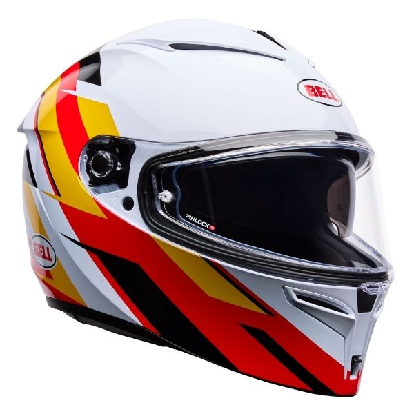 Image of Bell - Lithium Nova Helmet | SKU 71750 | Colors: Orange/Blue, White/Red | Sizes: XS to 3X | Available at BTO Sports