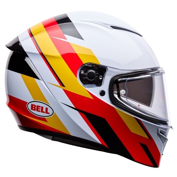 Image of Bell - Lithium Nova Helmet | SKU 71750 | Colors: Orange/Blue, White/Red | Sizes: XS to 3X | Available at BTO Sports