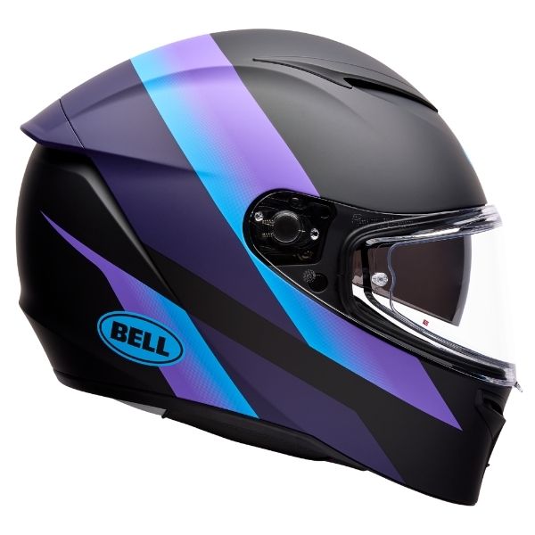 Image of Bell - Lithium Passion Helmet | SKU 71750 | Colors: Blue/Pink, Black/Purple | Sizes: XS to 3X | Available at BTO Sports