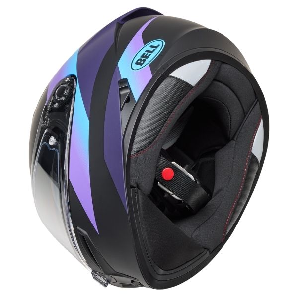 Image of Bell - Lithium Passion Helmet | SKU 71750 | Colors: Blue/Pink, Black/Purple | Sizes: XS to 3X | Available at BTO Sports