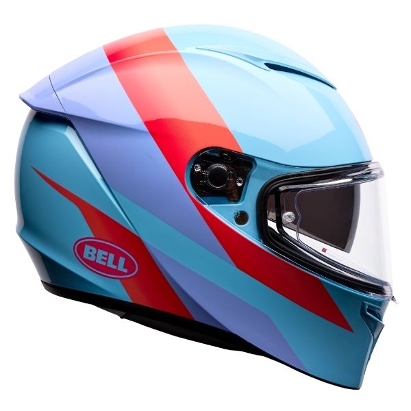 Image of Bell - Lithium Passion Helmet | SKU 71750 | Colors: Blue/Pink, Black/Purple | Sizes: XS to 3X | Available at BTO Sports