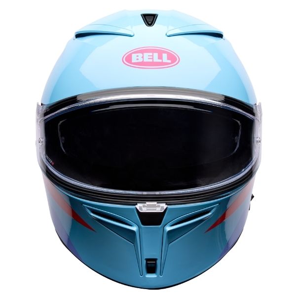 Image of Bell - Lithium Passion Helmet | SKU 71750 | Colors: Blue/Pink, Black/Purple | Sizes: XS to 3X | Available at BTO Sports