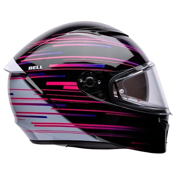 Image of Bell - Lithium Velo Helmet | SKU 71750 | Colors: Black/Purple, Black/Yellow | Sizes: XS to 3X | Available at BTO Sports