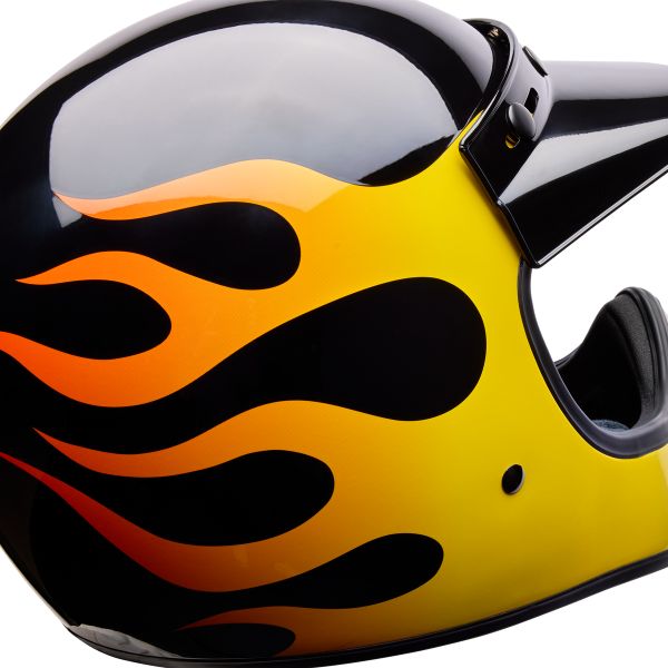 Image of Bell - Moto-3 Flint Helmet | SKU 71754 | Colors: Yellow/Black | Sizes: XS to 2X | Available at BTO Sports