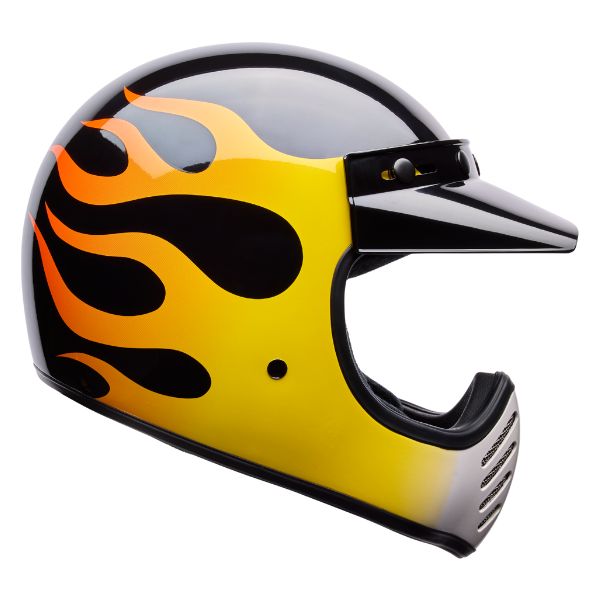 Image of Bell - Moto-3 Flint Helmet | SKU 71754 | Colors: Yellow/Black | Sizes: XS to 2X | Available at BTO Sports