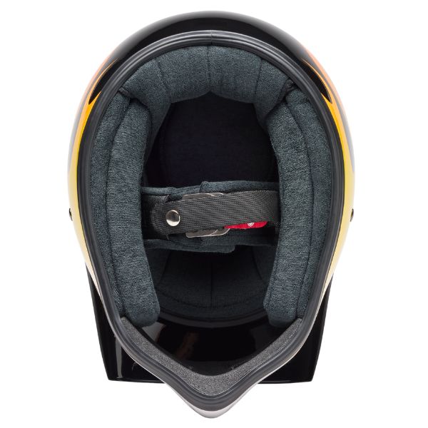 Image of Bell - Moto-3 Flint Helmet | SKU 71754 | Colors: Yellow/Black | Sizes: XS to 2X | Available at BTO Sports