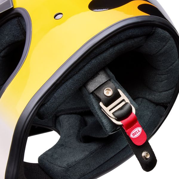 Image of Bell - Moto-3 Flint Helmet | SKU 71754 | Colors: Yellow/Black | Sizes: XS to 2X | Available at BTO Sports