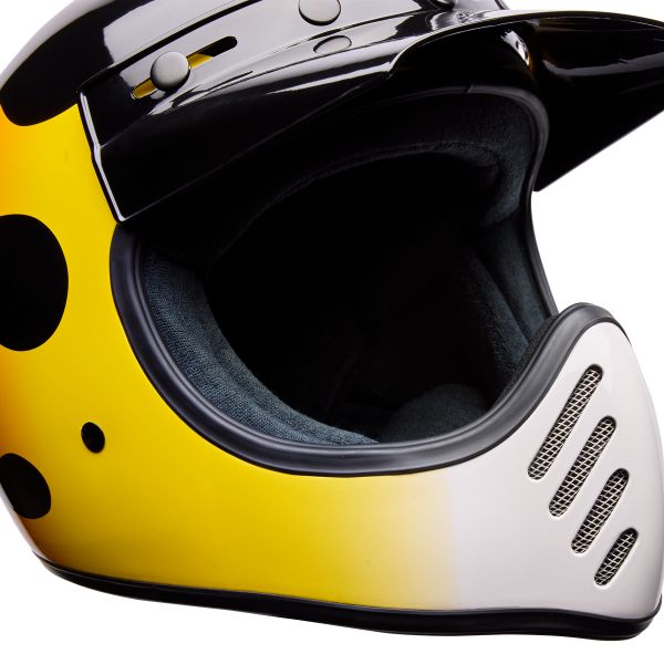 Image of Bell - Moto-3 Flint Helmet | SKU 71754 | Colors: Yellow/Black | Sizes: XS to 2X | Available at BTO Sports
