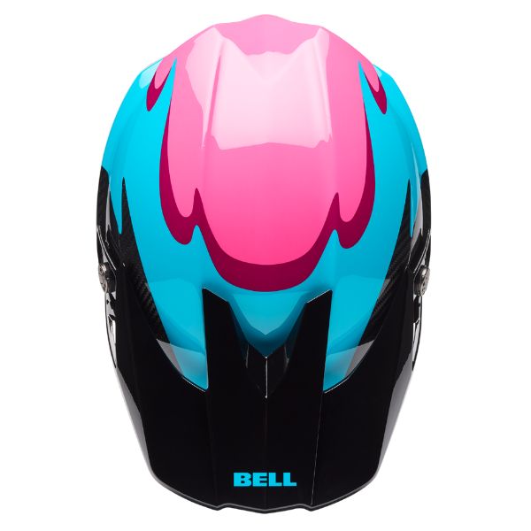 Image of Bell - Moto-10 Spherical Fluid Helmet | SKU 71754 | Colors: Green/Pink, Black/Red | Sizes: XS to 2X | Available at BTO Sports