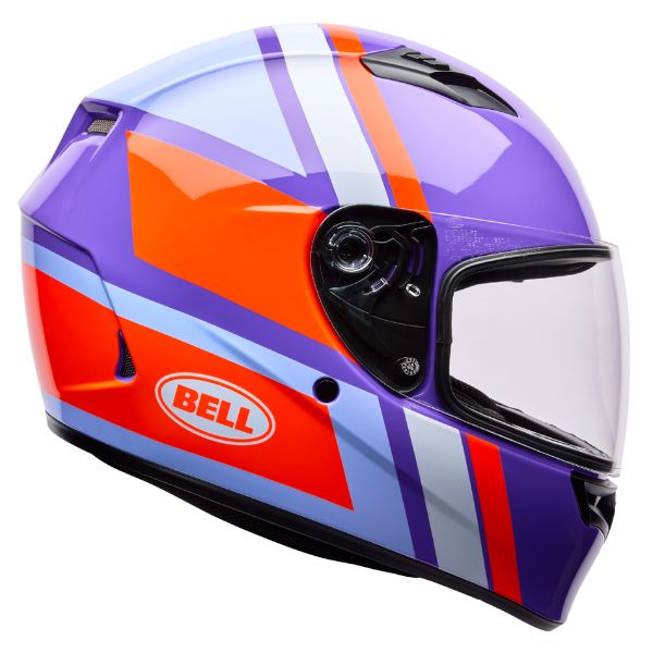Image of Bell - Qualifier Chasm Helmet | SKU 71743 | Colors: Purple, Yellow/Pink | Sizes: XS to 3X | Available at BTO Sports