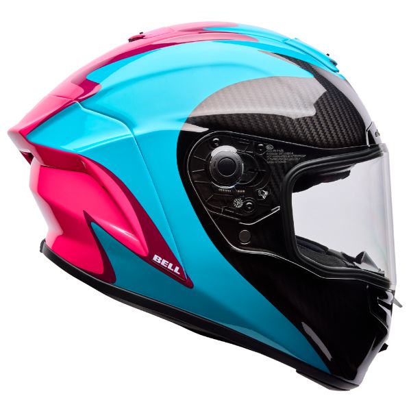 Image of Bell - Race Star DLX Flex Fluid Helmet | SKU 71755 | Colors: Red/White, Green/Pink | Sizes: XS to 2X | Available at BTO Sports