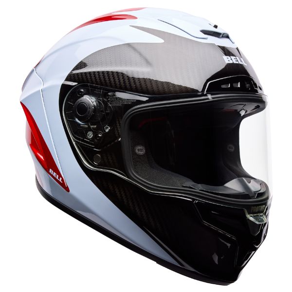 Image of Bell - Race Star DLX Flex Fluid Helmet | SKU 71755 | Colors: Red/White, Green/Pink | Sizes: XS to 2X | Available at BTO Sports