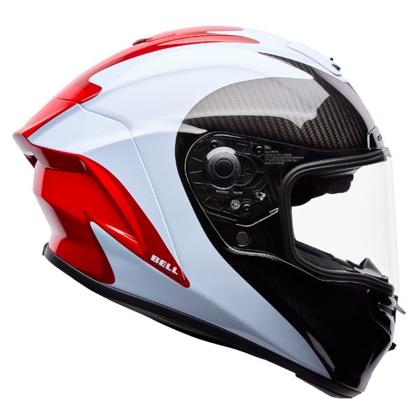 Image of Bell - Race Star DLX Flex Fluid Helmet | SKU 71755 | Colors: Red/White, Green/Pink | Sizes: XS to 2X | Available at BTO Sports