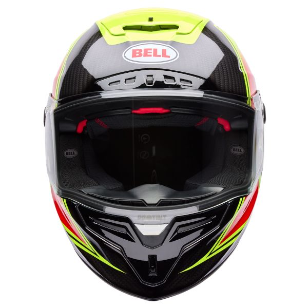 Image of Bell - Race Star DLX Flex Grid Helmet | SKU 71755 | Colors: Blue/Yellow, Yellow | Sizes: XS to 2X | Available at BTO Sports