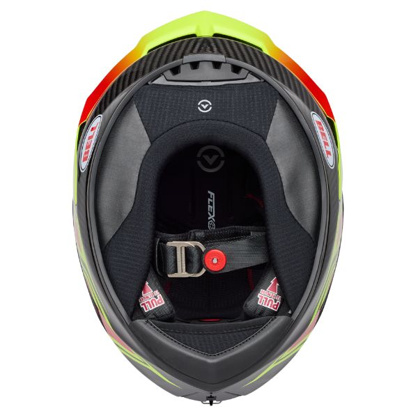 Image of Bell - Race Star DLX Flex Grid Helmet | SKU 71755 | Colors: Blue/Yellow, Yellow | Sizes: XS to 2X | Available at BTO Sports