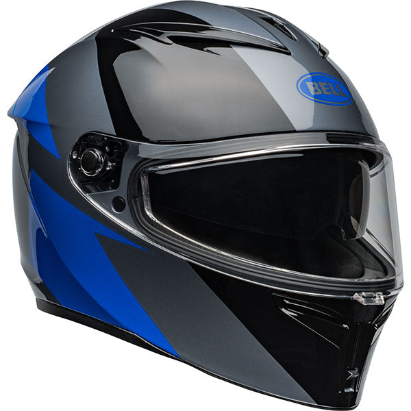 motorcycle helmet, front view, showing aerodynamic shell design, ventilation ports, and secure retention system built for rider comfort and protection. SKU 07161004.