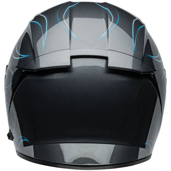 motorcycle helmet, showing aerodynamic shell design, ventilation ports, and secure retention system built for rider comfort and protection
