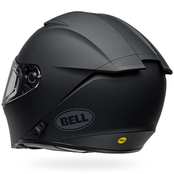 motorcycle helmet, rear view, showing aerodynamic shell design, ventilation ports, and secure retention system built for rider comfort and protection. SKU 07160875.