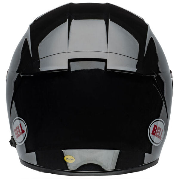 motorcycle helmet, rear view, showing aerodynamic shell design, ventilation ports, and secure retention system built for rider comfort and protection. SKU 07160765.