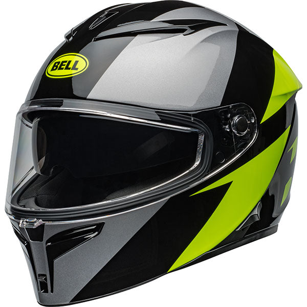 motorcycle helmet, front view, showing aerodynamic shell design, ventilation ports, and secure retention system built for rider comfort and protection. SKU 07161000.