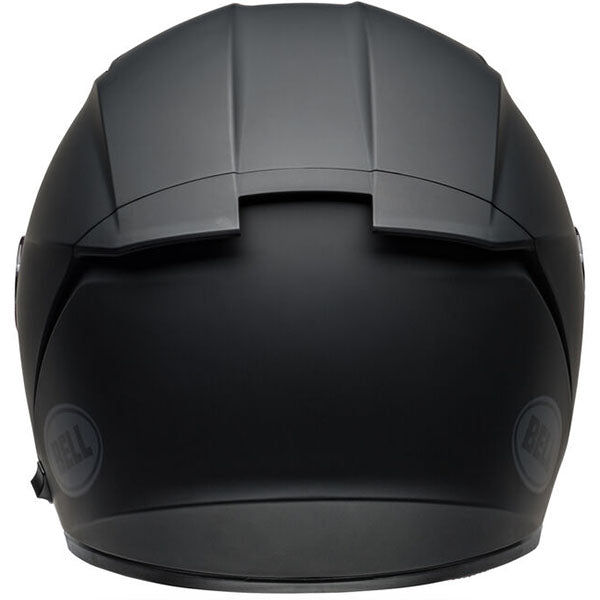 motorcycle helmet, rear view, showing aerodynamic shell design, ventilation ports, and secure retention system built for rider comfort and protection. SKU 07160959.
