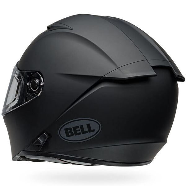 motorcycle helmet, rear view, showing aerodynamic shell design, ventilation ports, and secure retention system built for rider comfort and protection. SKU 07160960.