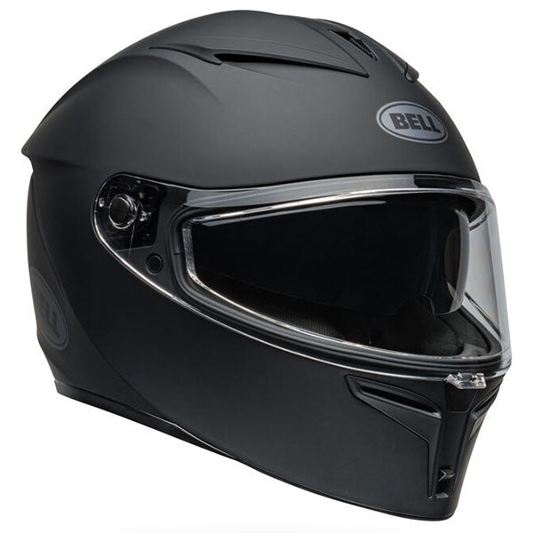 motorcycle helmet, front view, showing aerodynamic shell design, ventilation ports, and secure retention system built for rider comfort and protection. SKU 07160956.