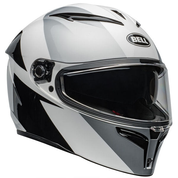 motorcycle helmet, front view, showing aerodynamic shell design, ventilation ports, and secure retention system built for rider comfort and protection. SKU 07161023.