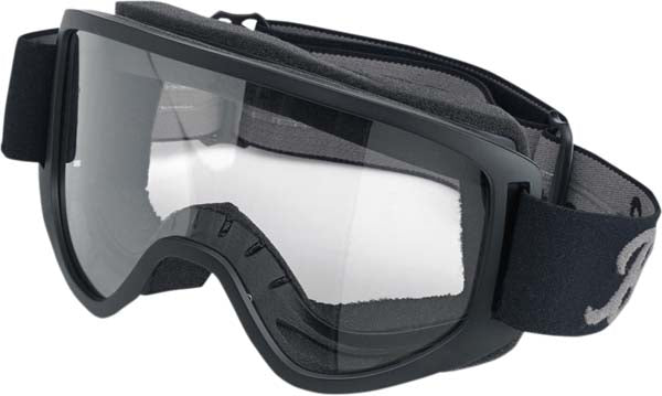 Product image of Biltwell moto 2 0 goggles black motocross goggles showing frame design, lens style, and colorway