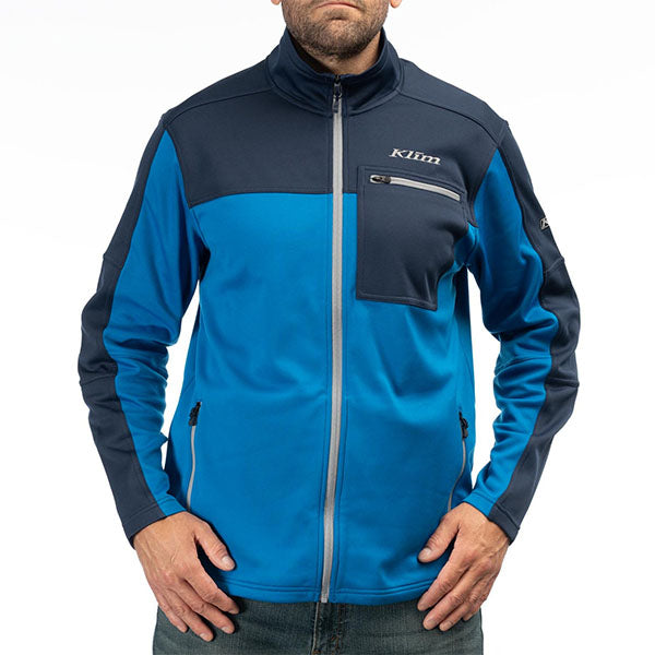 Klim Glacier Jacket front angle view in Monument/-/Asphalt sizes SM, MD, LG, XL, 2XL, 3XL SKU 3625-000-120-61. Jacket | Available at BTO Sports