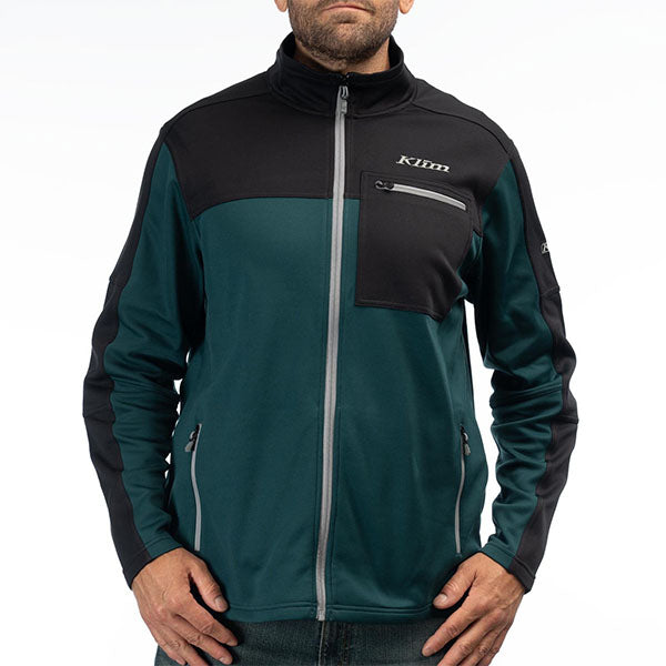Klim Glacier Jacket front angle view in Monument/-/Asphalt sizes SM, MD, LG, XL, 2XL, 3XL SKU 3625-000-120-61. Jacket | Available at BTO Sports