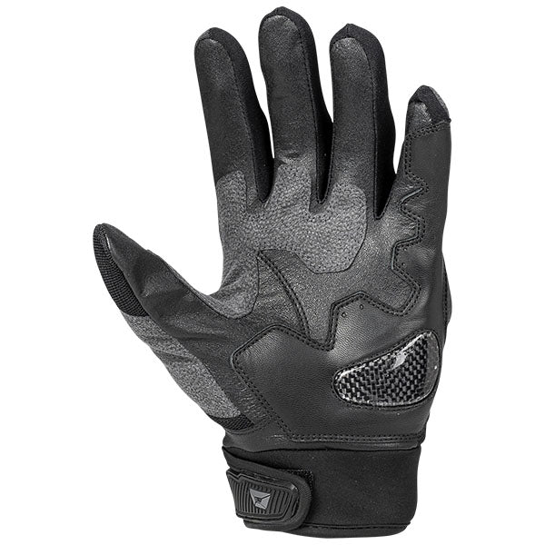 Product image of Cortech 0003 Cortech WMNS Hyper Flo 2 Gloves Black palm1706655335 1663923 motocross gloves showing fit, construction, and colorway | Available at BTO Sports