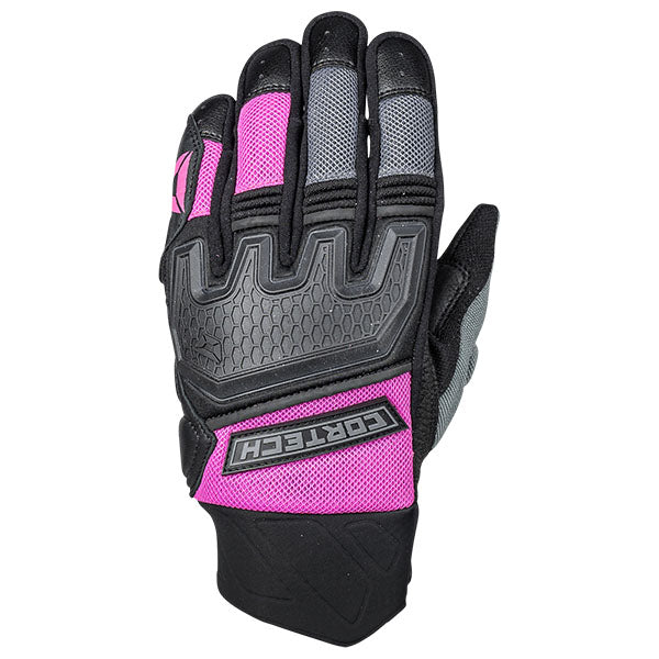 Product image of Cortech 0007 Cortech WMNS Aero Flo 2 Gloves Pink top1706726879 1706737 f353f0b2 8cd3 48bf a669 66b222f36a3c motocross gloves showing fit, construction, and colorway | Available at BTO Sports