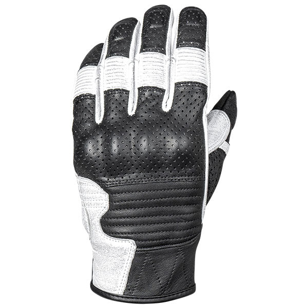 Product image of Cortech 0084 Cortech Bully Gloves 2 white blk top1706654287 1663919 motocross gloves showing fit, construction, and colorway | Available at BTO Sports