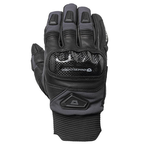 Product image of Cortech 0126 Cortech Sonic Flo Plus WP gloves dark gray top PDP1726869336 2676817 motocross gloves showing fit, construction, and colorway | Available at BTO Sports