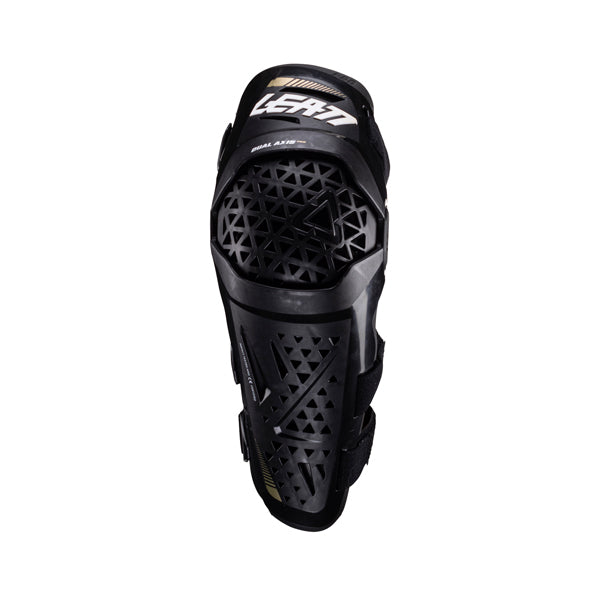 Product image of Leatt, Dual Axis Pro Knee and Shin Guards in Forge Grey, Colors: Black, Forge Grey, White, Sizes: 2-2, SKU: 5024060811