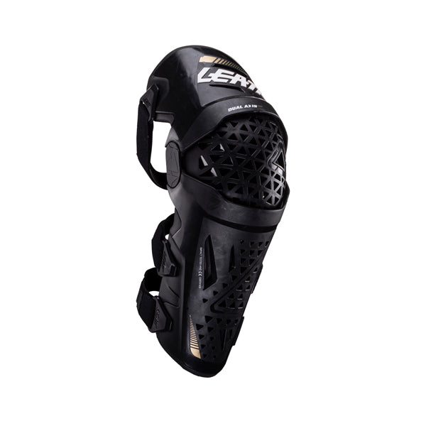 Product image of Leatt, Dual Axis Pro Knee and Shin Guards in Forge Grey, Colors: Black, Forge Grey, White, Sizes: 2-2, SKU: 5024060811