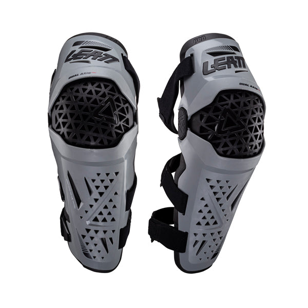Studio product image of Leatt, Dual Axis Pro Knee and Shin Guards in White, Colors: Black, Forge Grey, White, Sizes: 2-2, SKU: 5024060811
