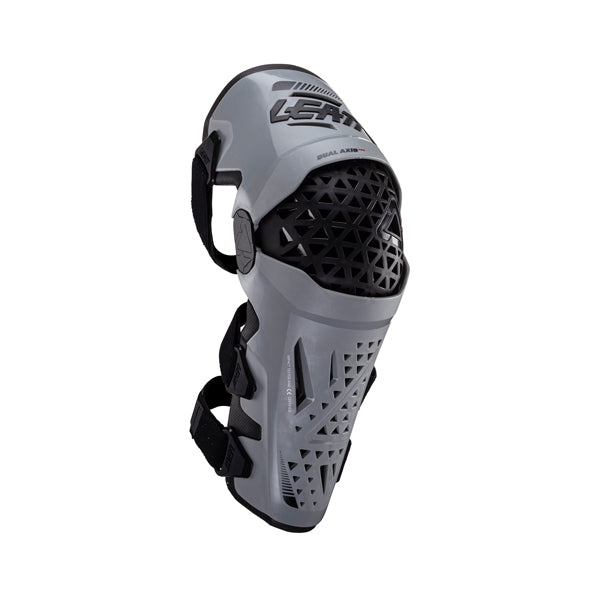 Detailed product image of Leatt, Dual Axis Pro Knee and Shin Guards, Colors: Black, Forge Grey, White, Sizes: 2-2, SKU: 5024060811